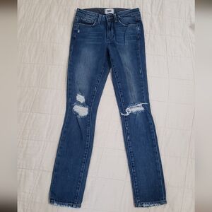 Paige Hoxton Ankle Peg Denim Jeans Distressed Jeans